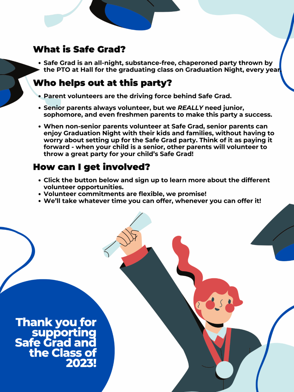 Join us for our First Safe Grad Meeting