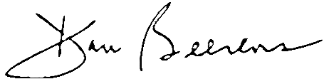 Dan Beerens signature