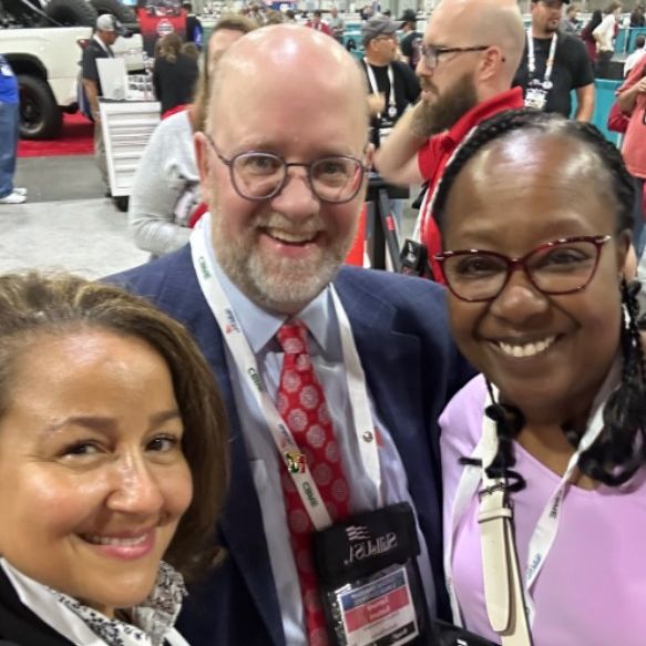 Vice Chair Annette Parker, President of South Central College, Board Member Sam Bottum, Vice President and Chief Marketing Officer of Snap on, Inc. and Eva Mitchell