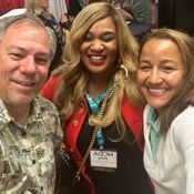 Board Member Sharon Givens, President of the National Career Development Association (NCDA), Eva Mitchell and Scott Solberg