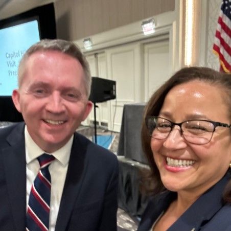 Board Member Stephen DeWitt , Deputy Executive Director for the Association for Career and Technical Education (ACTE), and Eva Mitchell.