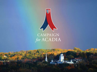 Rainbow photo Acadia University Campaign