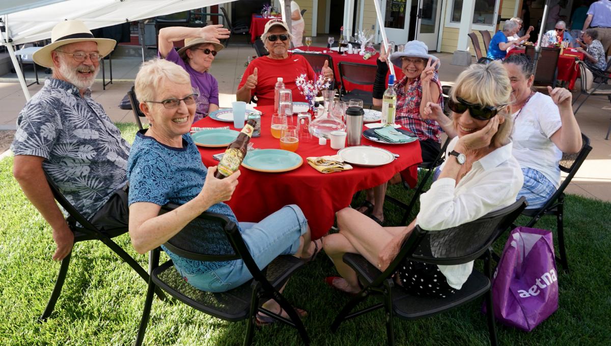 Wolf Creek Lodge patio group
