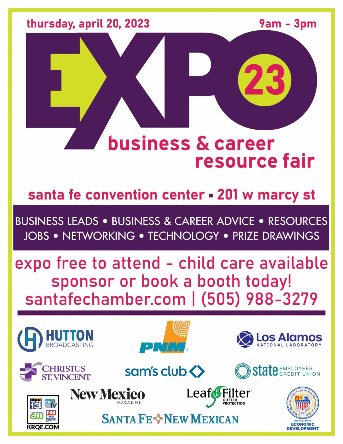 2023 Business Expo & Career Resource Fair Expo FREE to attend Child Care Available