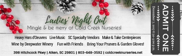 Christmas Is Merry At Cold Creek Nurseries Mingle And Be Merry With Heavy Hors D Oeuvres Wine By Deep Water Vineyard Live Music Fun Make A Beautiful Handcrafted Centerpiece Fresh Greens