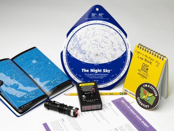 Lights in the Night Sky citizen science library kit. Photo credit Colter Peterson. 