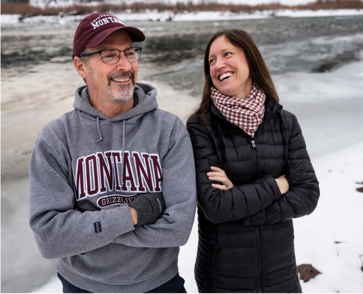 Picture of Maury Valett and Libby Metcalf. From UM Vision magazine