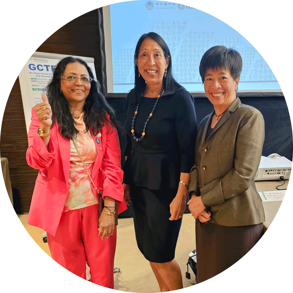 Dr. Padmini with Ambassador Sisson