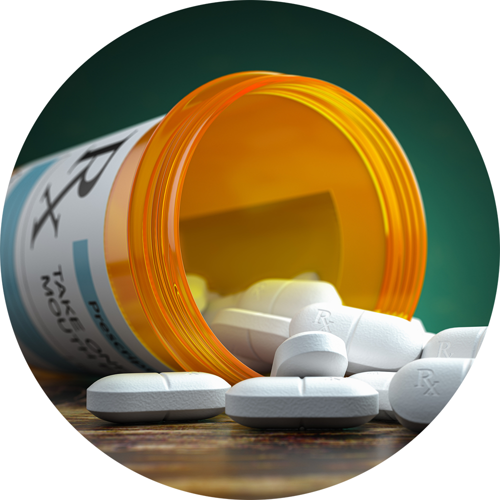 Spilled pill bottle