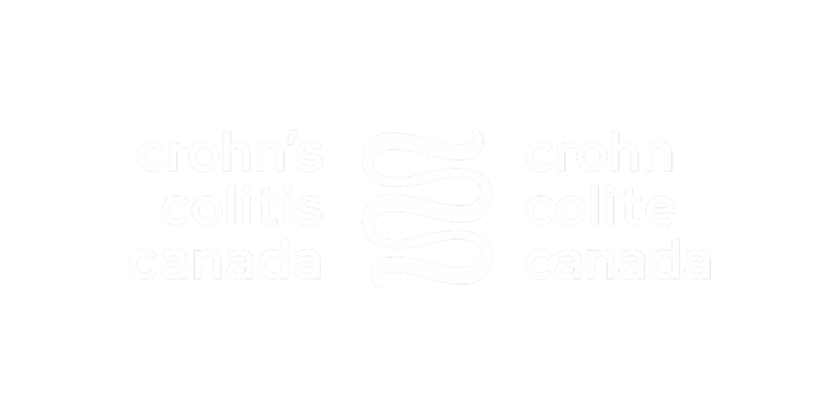 Crohn's and Colitis Canada Logo English Bilingual in White