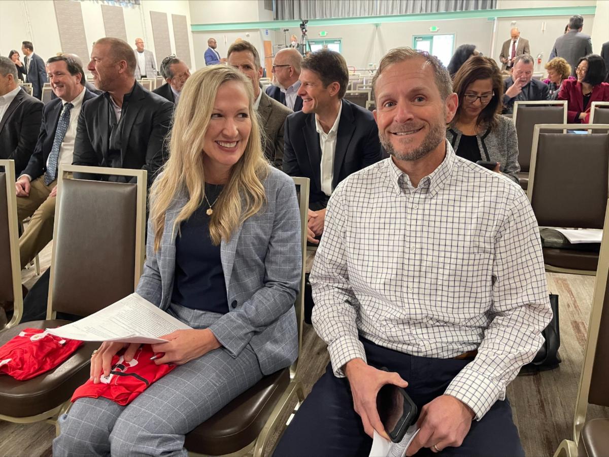 Amy Miller and Chris Handley