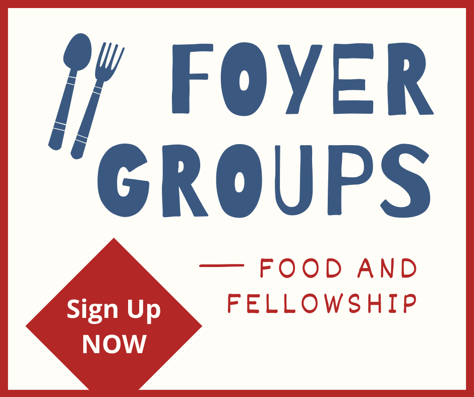 Foyer Dinner Group are forming - join for food and fellowship!
