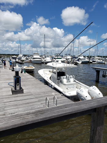 Several boats docked at St Johns marina