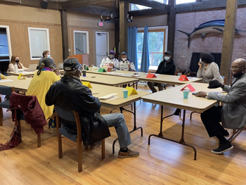 Gullah Geechee Seafood Trail focus group members and project leads in Georgetown SC