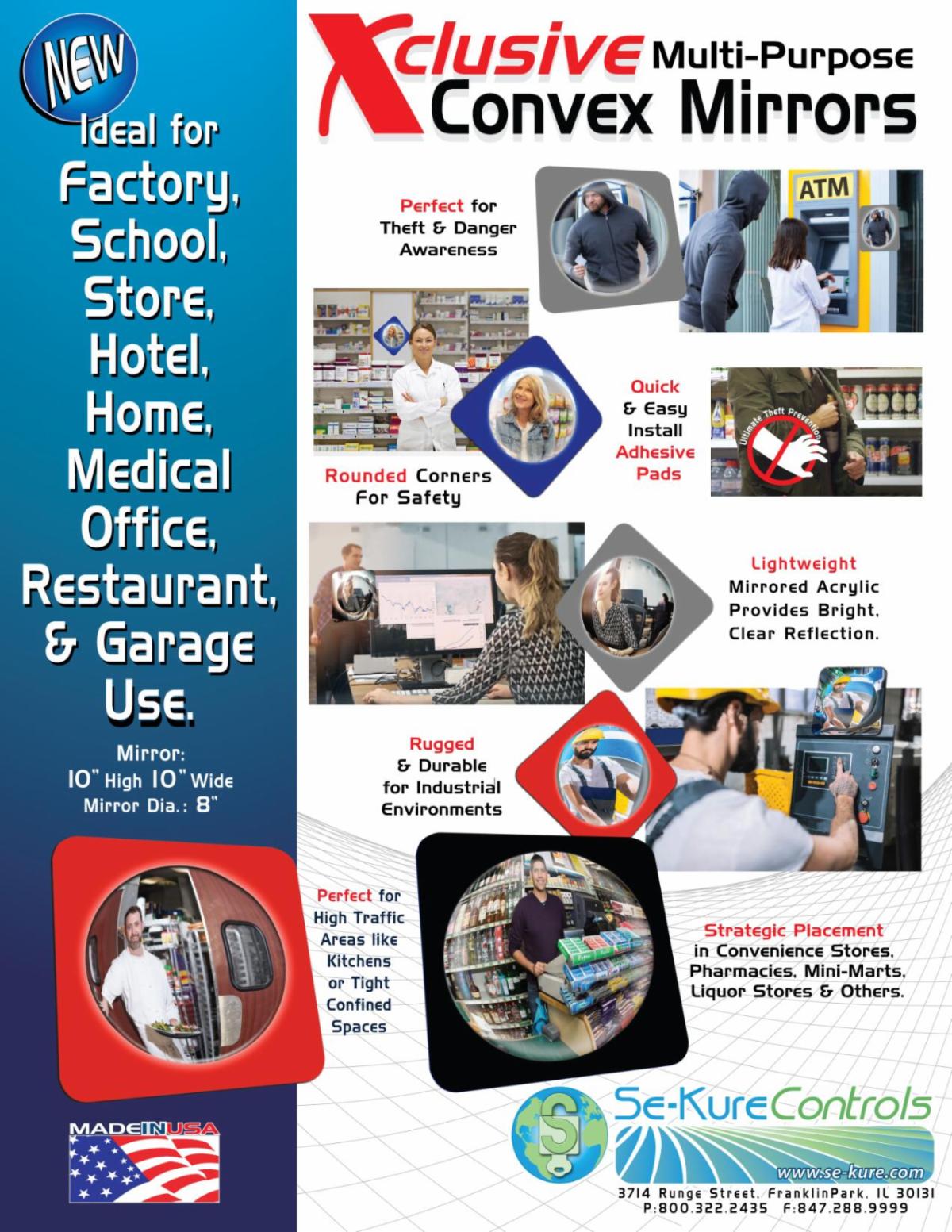 SECURITY & SAFETY MIRRORS MADE IN USA
