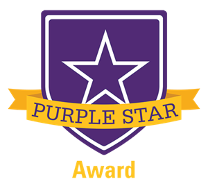 Logo that reads Purple Star Award