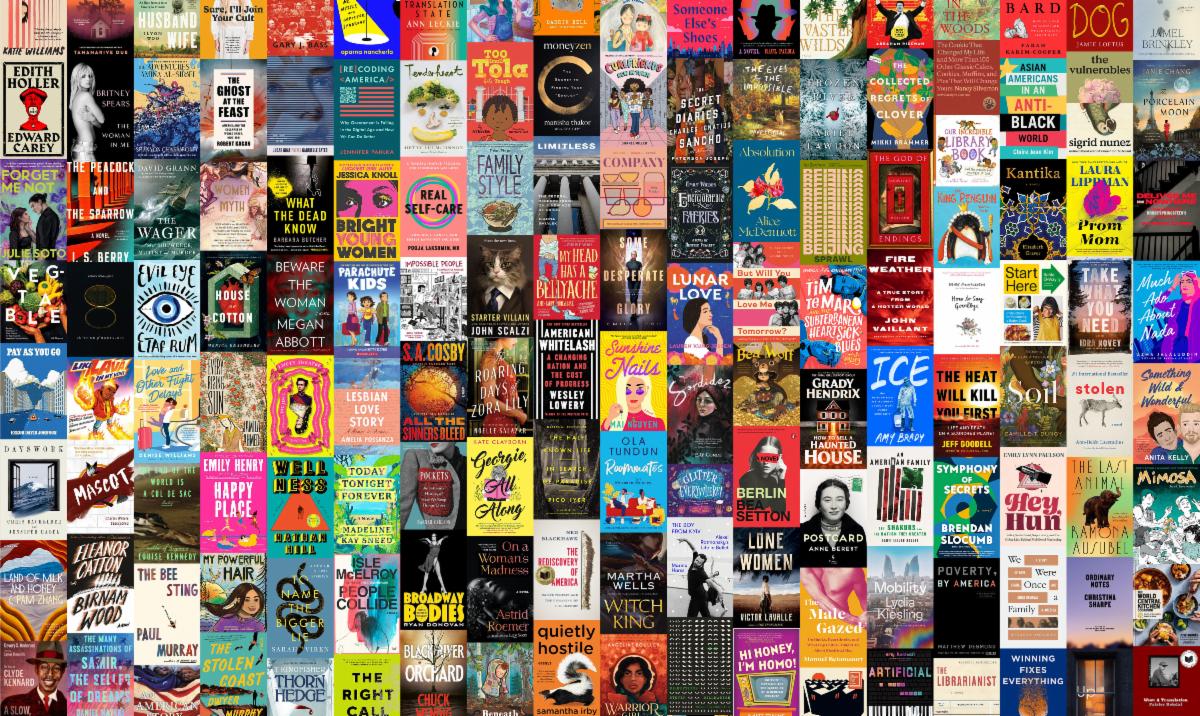 collage of book jacket covers