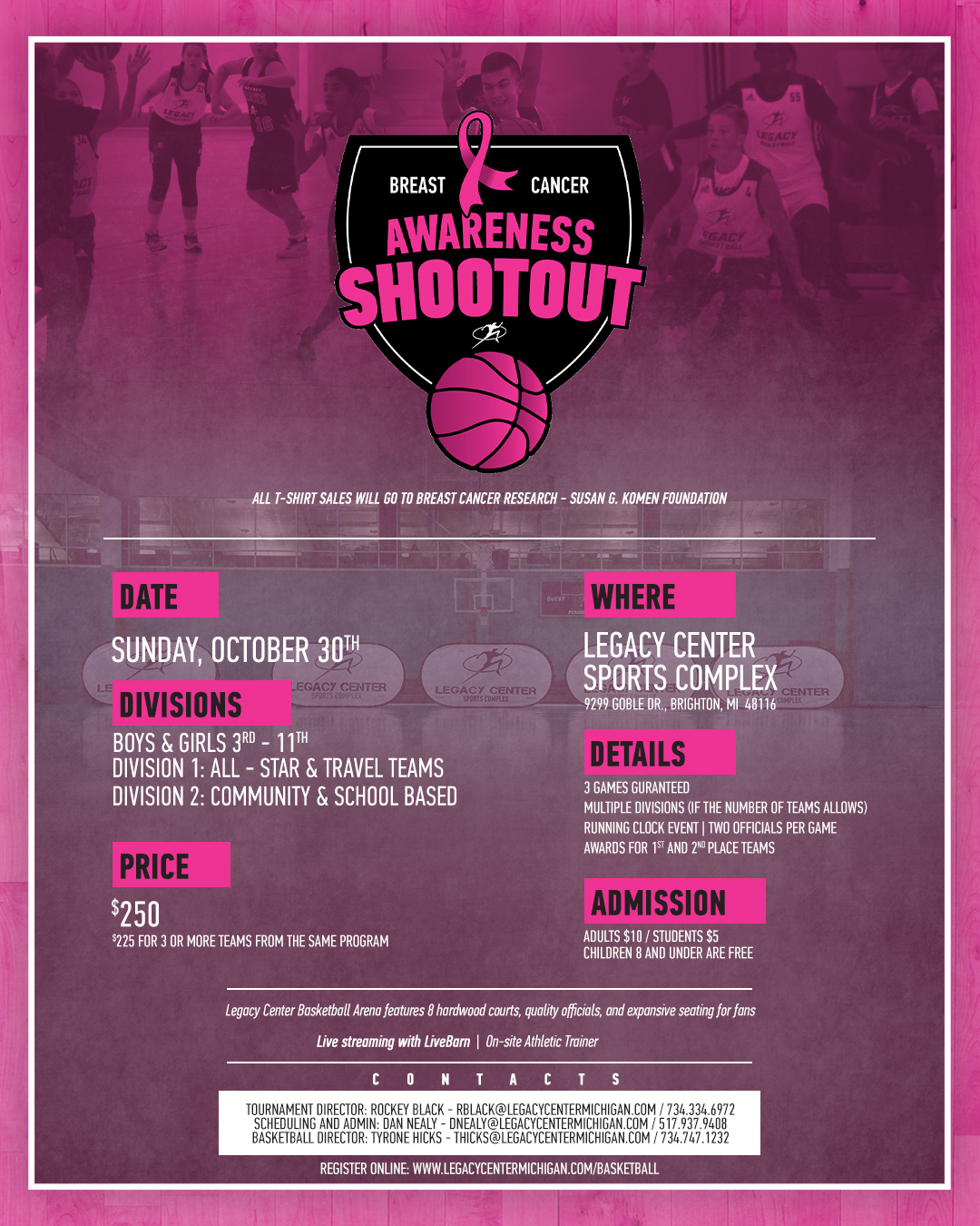 Legacy Basketball Check out our full slate of basketball events for 2023!