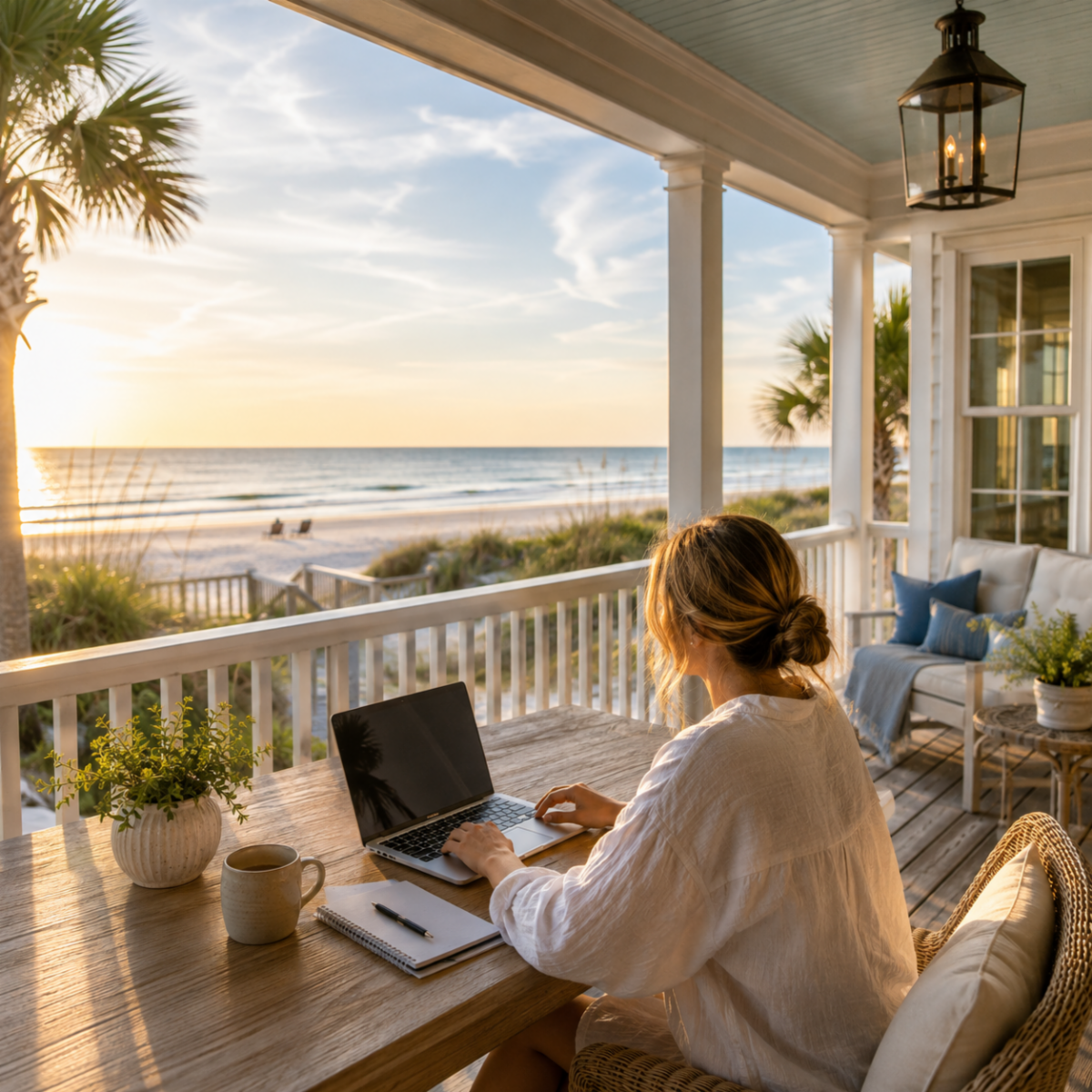 Monthly Rentals by Owner — work remotely from a welcoming beachfront rental