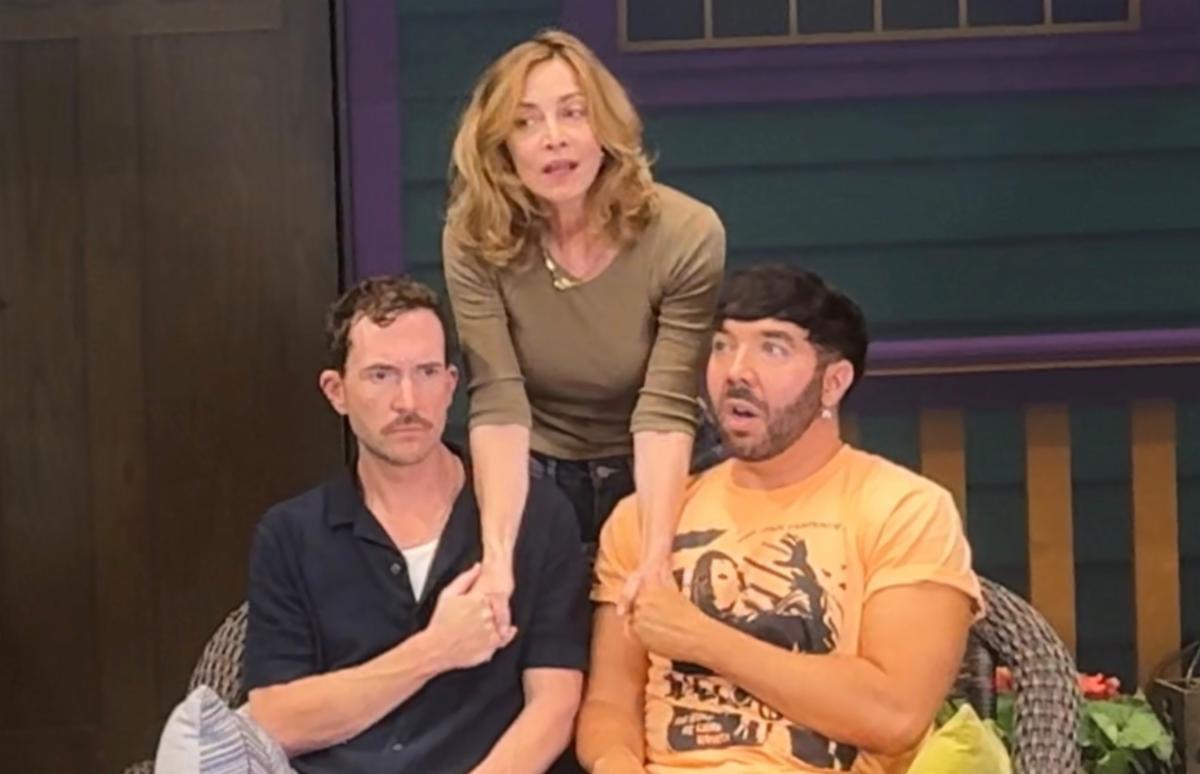Jamie Pierce, Sharon Lawrence and Matthew Scott Montgomery