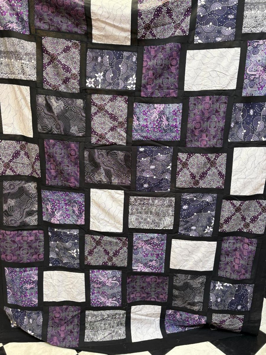 Australian Bounty purple and black quilt