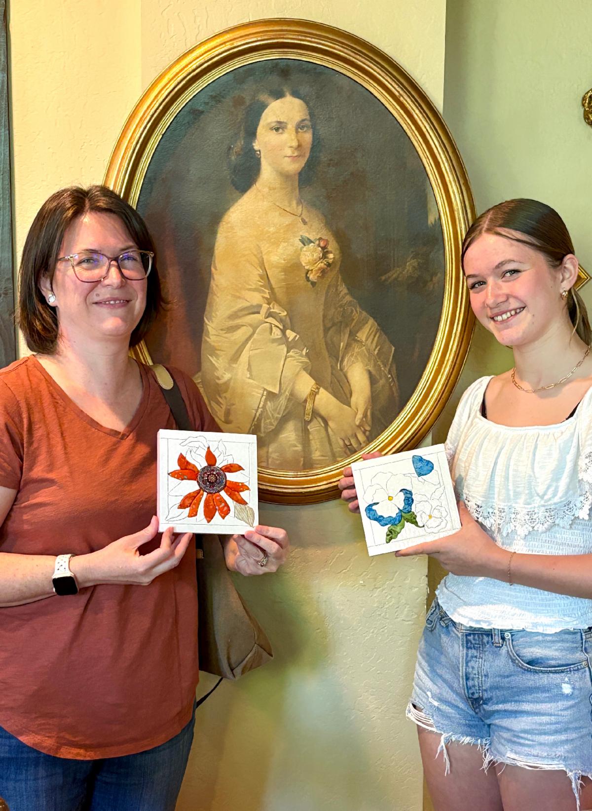 Sew Creative customers showing their handwork
