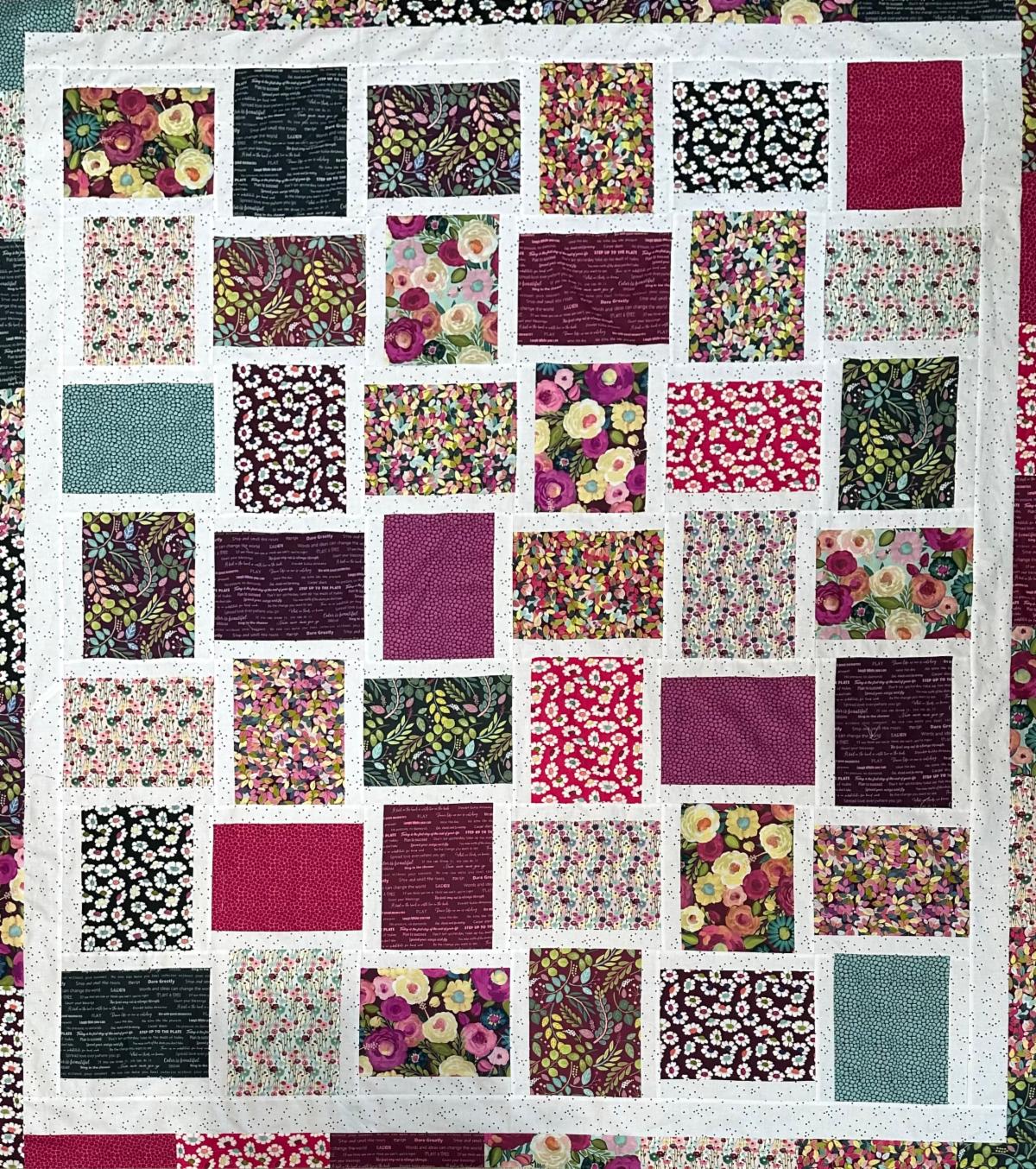 Australian Bounty floral quilt