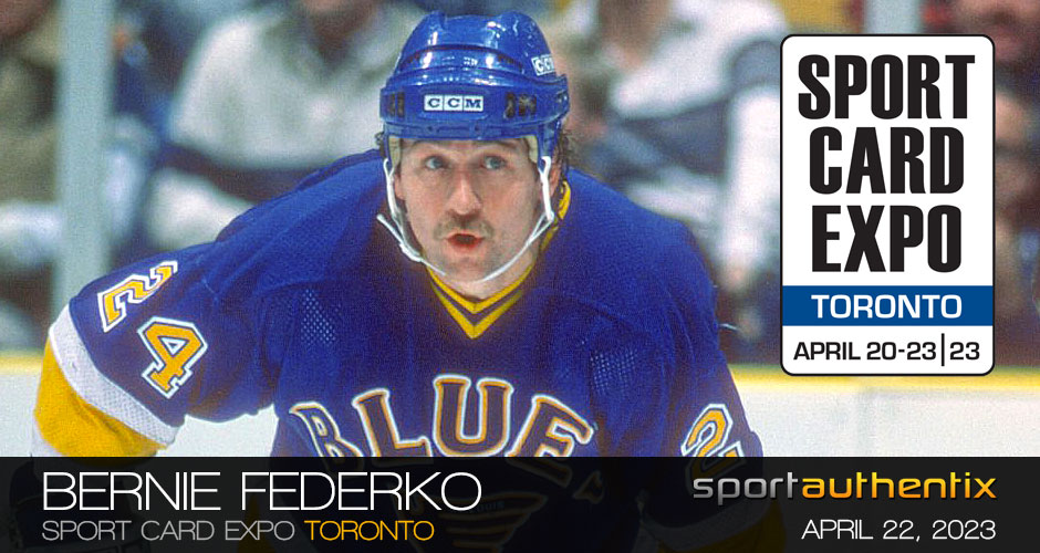 MEET ST LOUIS BLUES HALL OF FAMER BERNIE FEDERKO AT THE SPORT CARD EXPO