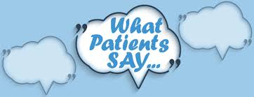 Patients saying