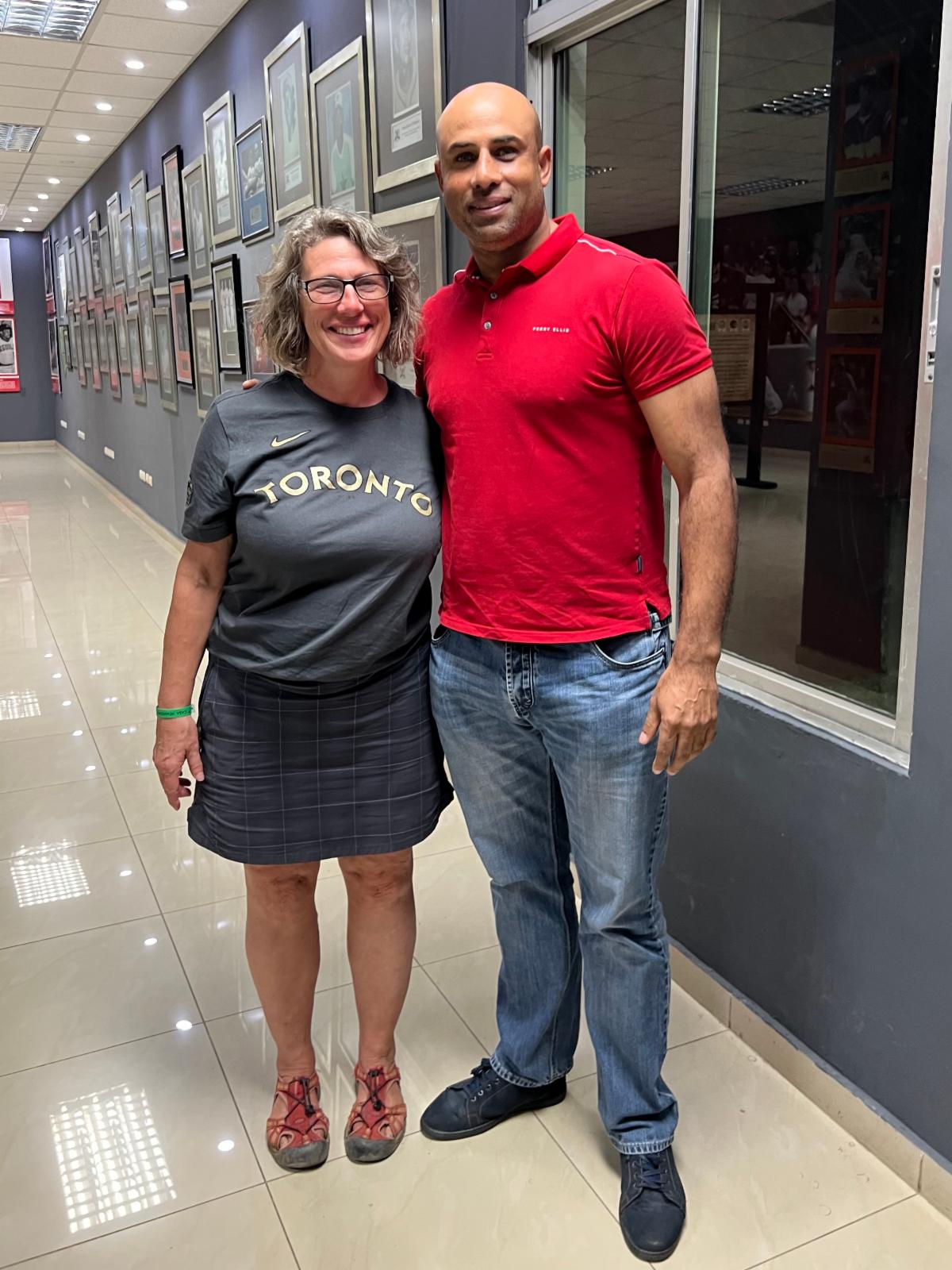 Lois with Miguel Batista