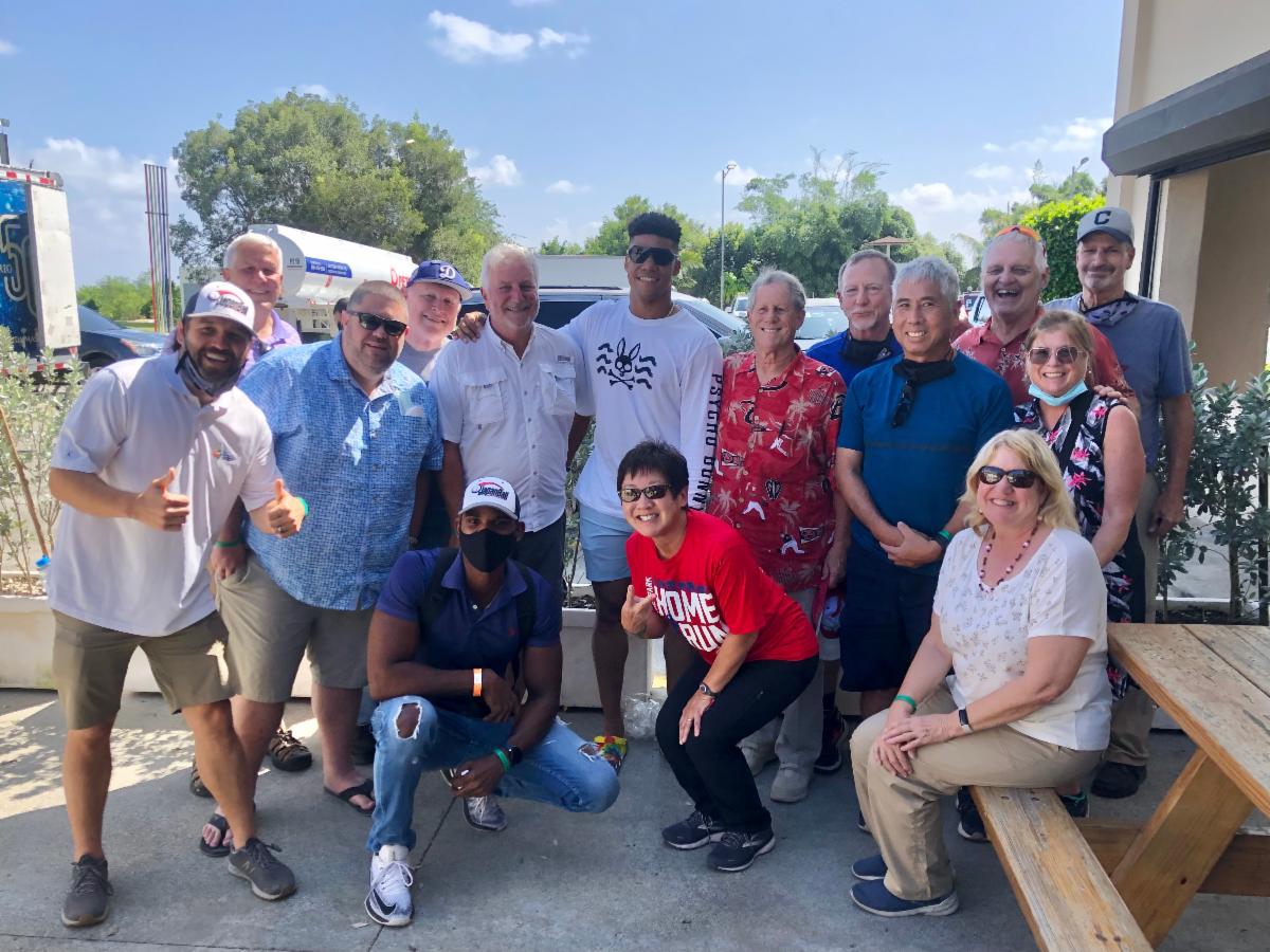Tour group with Juan Soto