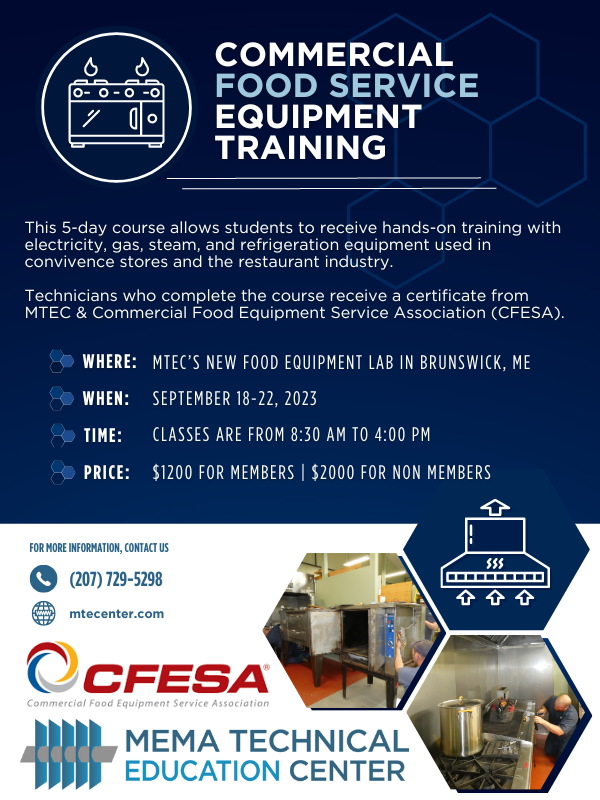 MTEC / CFESA Foodservice Equipment Training Course
