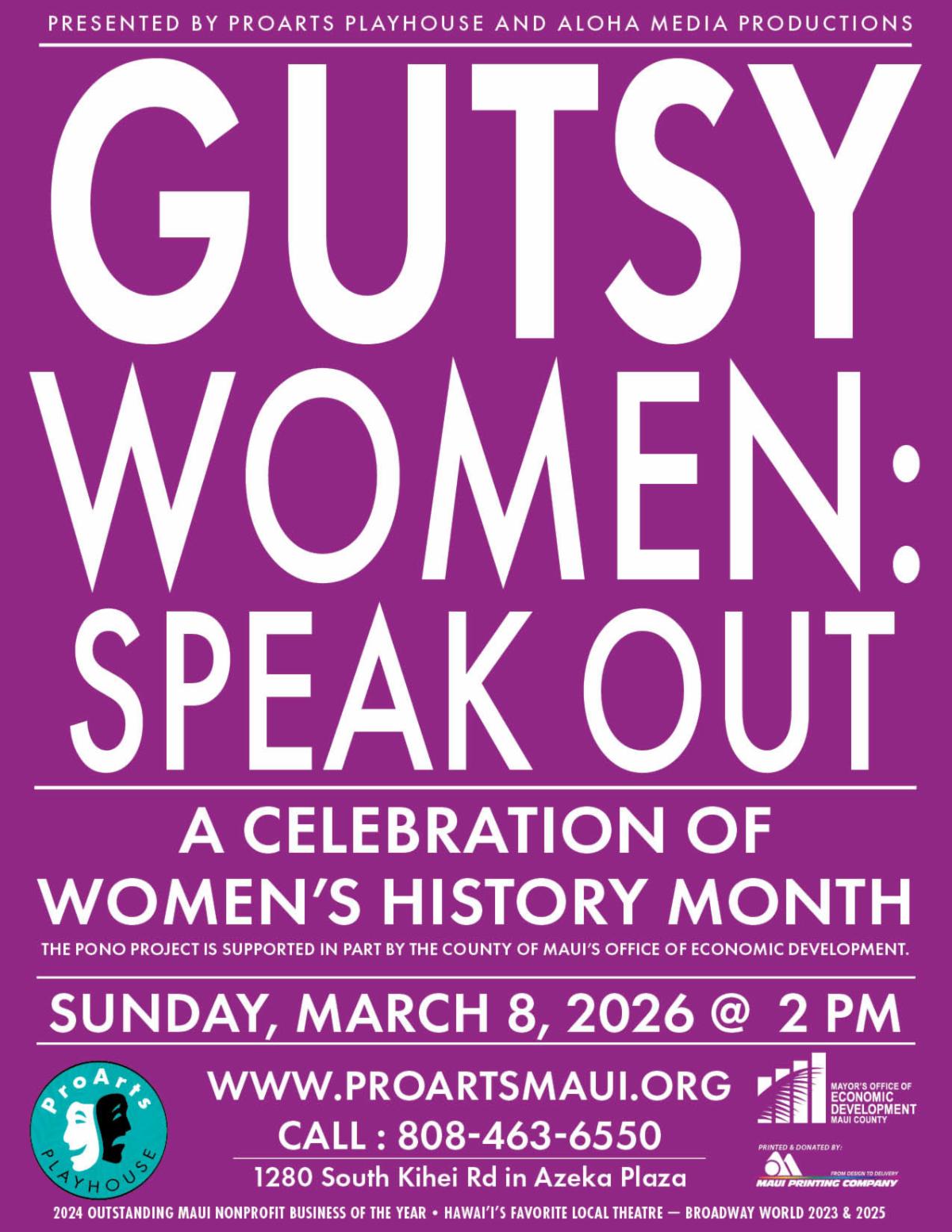 Gutsy Women poster
