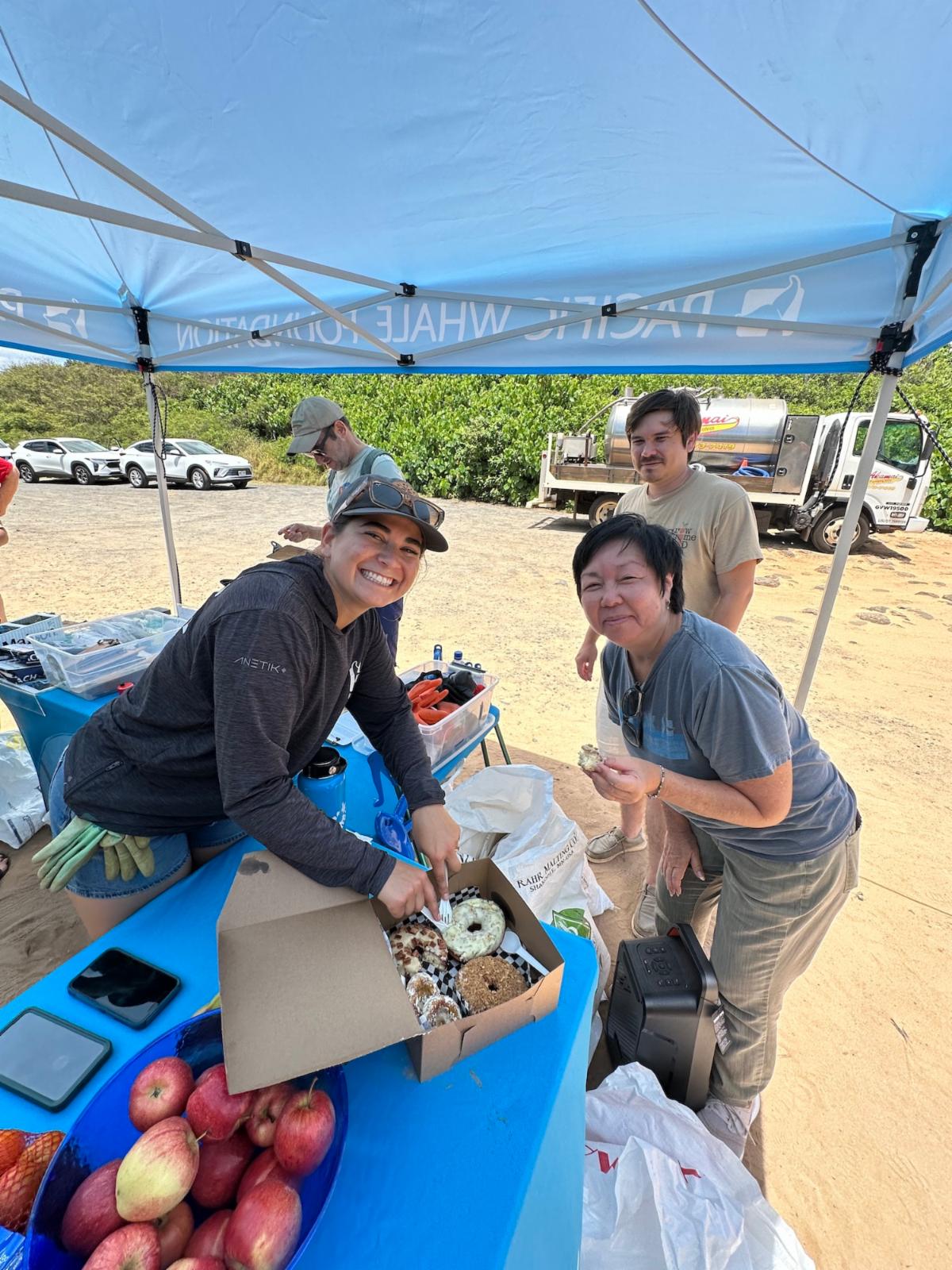 Donuts at Beach Cleanup