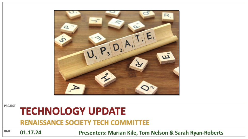 Recording Available: Spring 2024 Tech Update