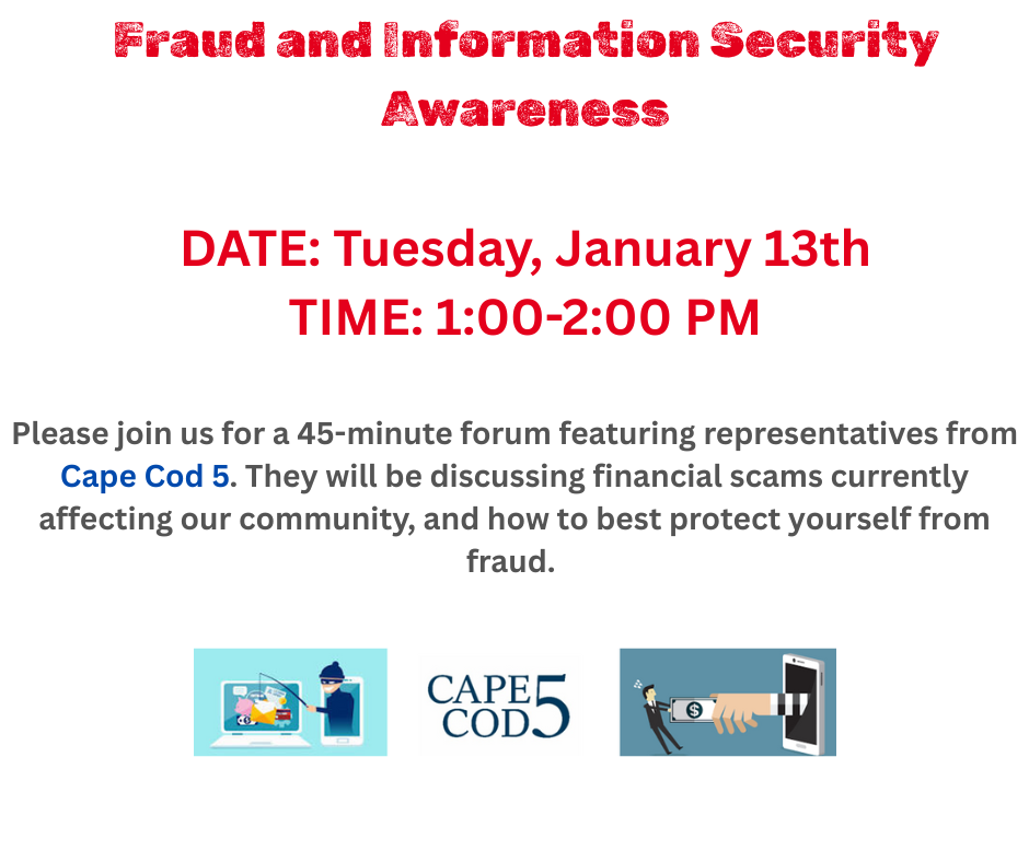 Fraud and Information Security Awareness lecture 1/13/2026 1pm