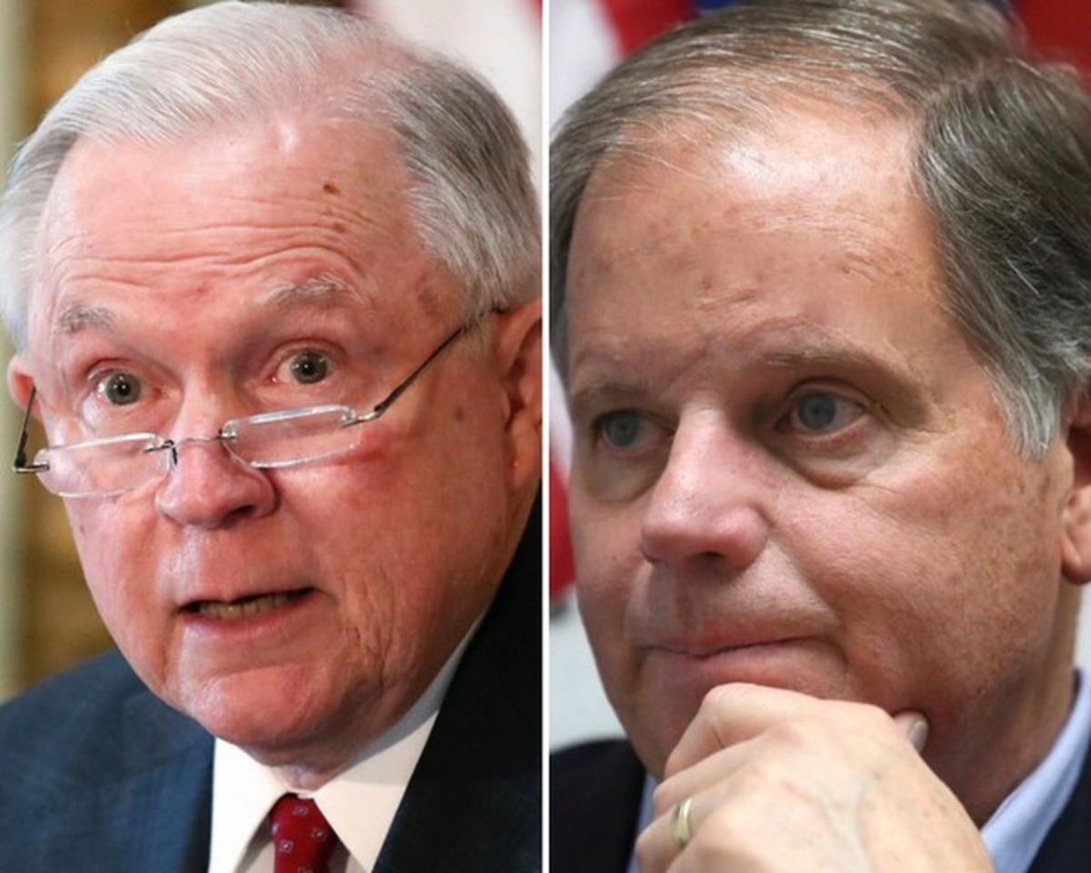 Jeff Sessions and Doug Jones