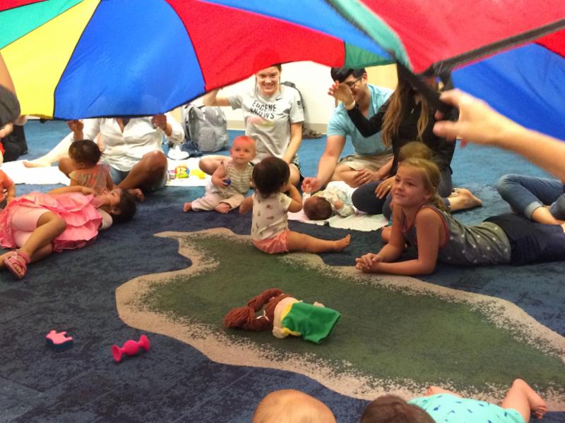 Baby & Me in the Island Room of the Children's Library