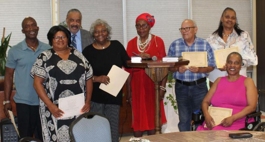 August 22, Richmond Towers Residents Association Swearing in Ceremony of New Board.  Afterward swearing in party 
