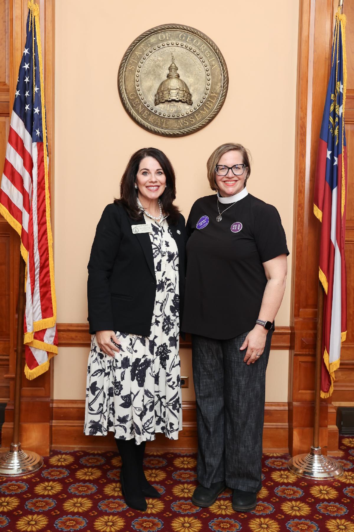 Mother Leanne Culbreth from St Anne's Episcopal Church/Tifton. Jaclyn Ford House District 170 Georgia.