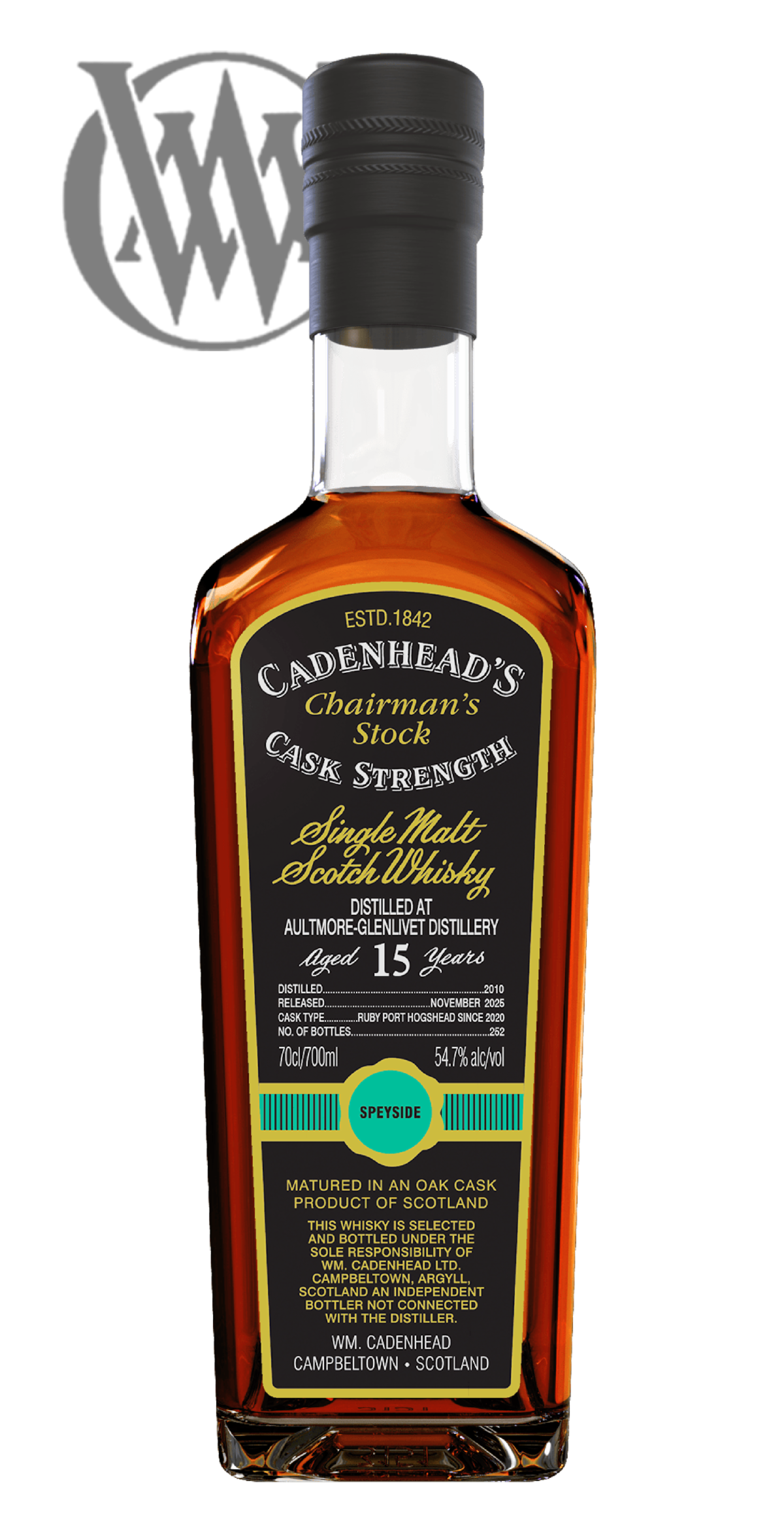 WM Cadenhead Aultmore-Glenlivet Single Malt Scotch