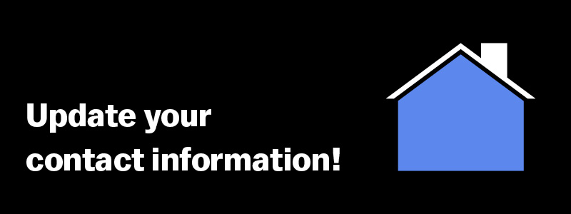 Update your contact information!