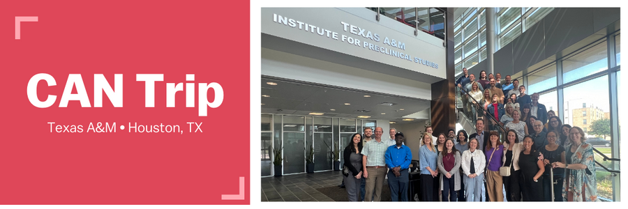 CAN Trip - Texas A&M - Houston, TX, with a photo of the group
