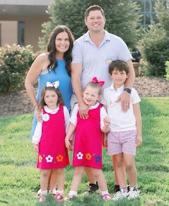 The Sargent family posing for a photo