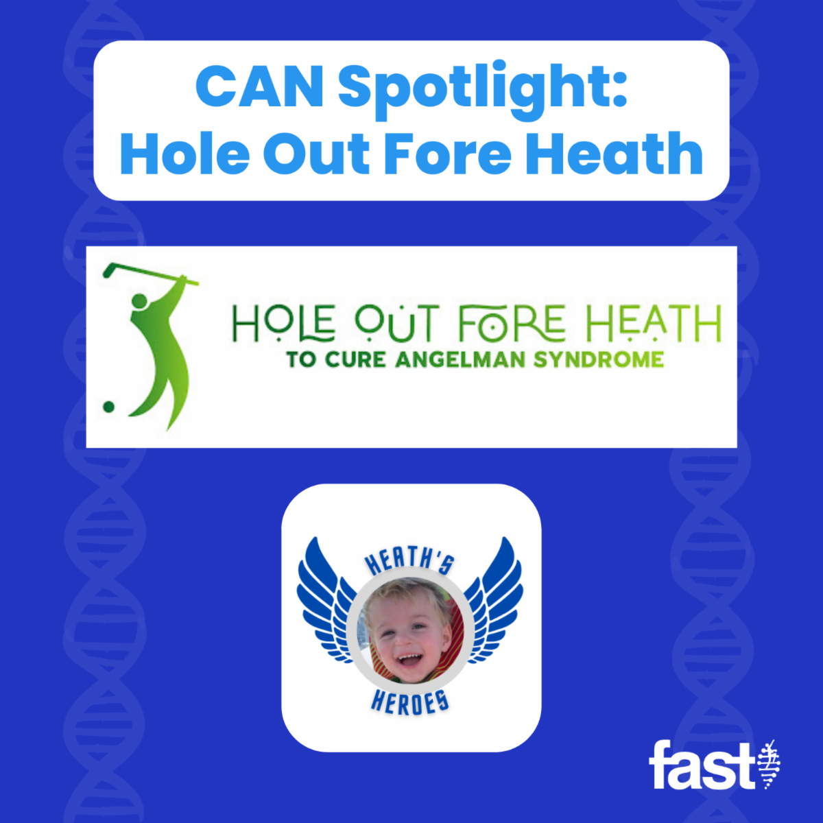 CAN Spotlight: Hole Out for Heath, with the Hole Out Fore Heath Logo and the Heath’s Heroes logo