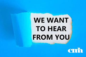 We want to hear from you