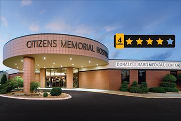 Citizens Memorial Hospital and four stars