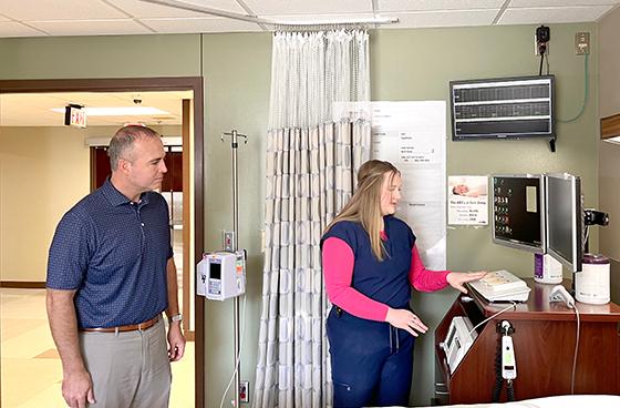 Michael Calhoun and Brenna Allen at The Birth Place