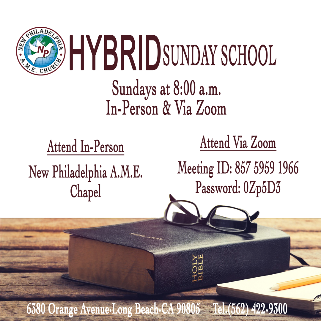 Sunday school zoom in person