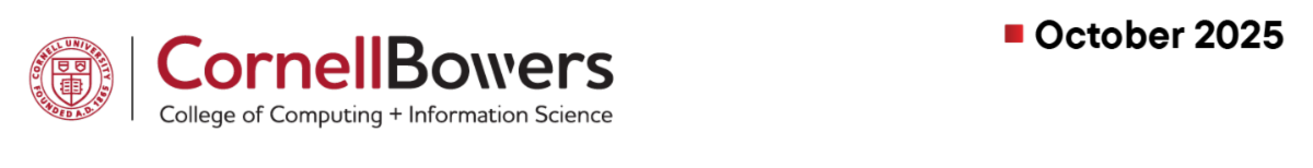 The Cornell Bowers logo with the text 'October 2025'